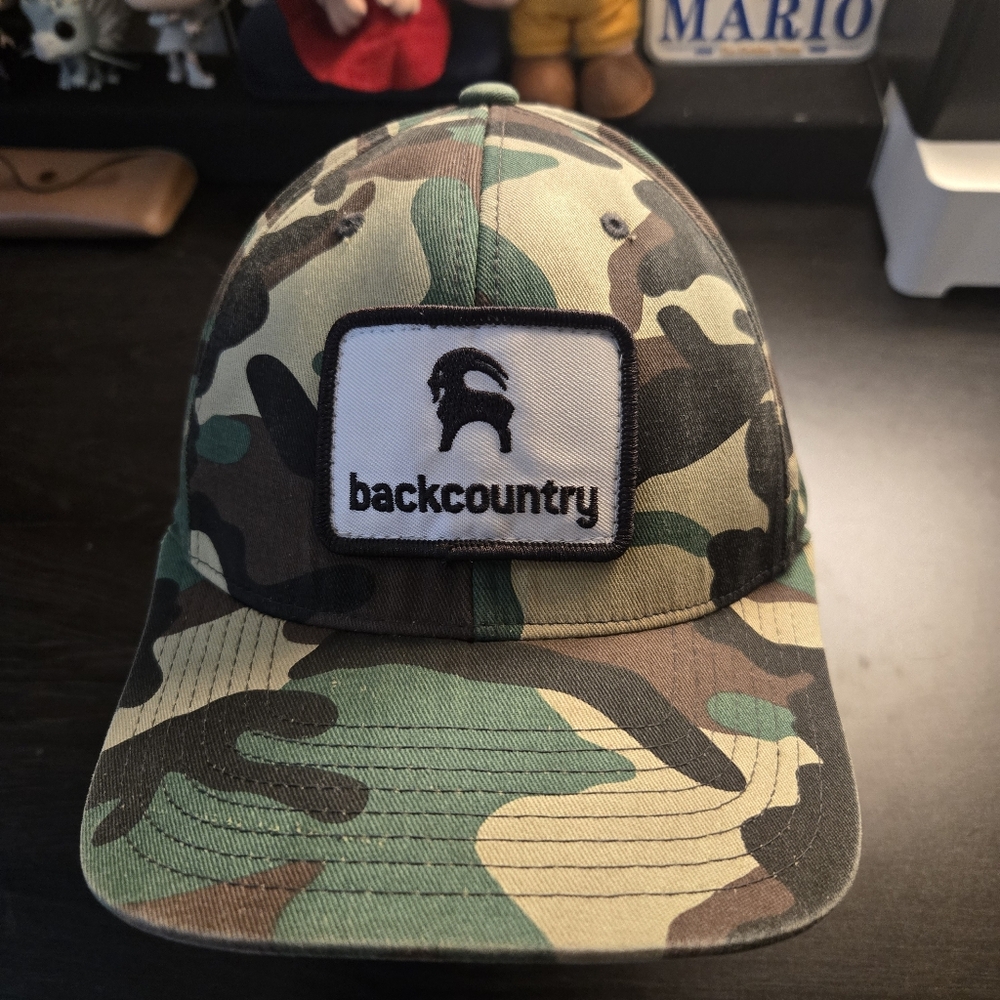Backcountry Flat Brim Patch Camo Snapback Hat